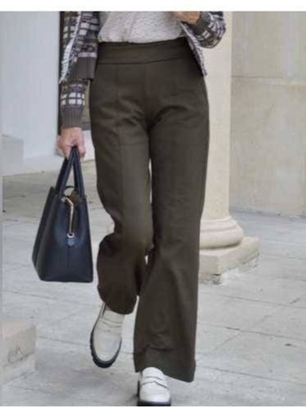 CAbi Academy Trousers Olive Wide-Leg